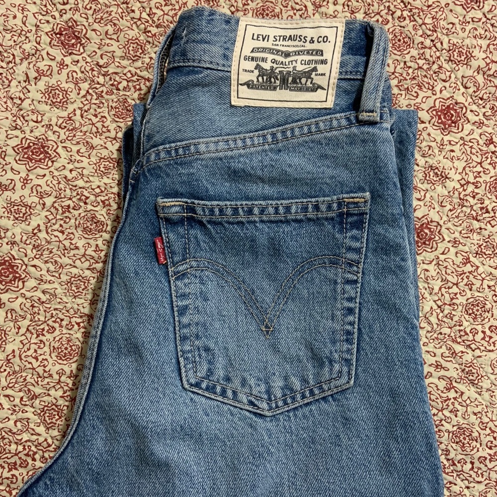 Levi’s cottonized hemp ribcage straight jeans